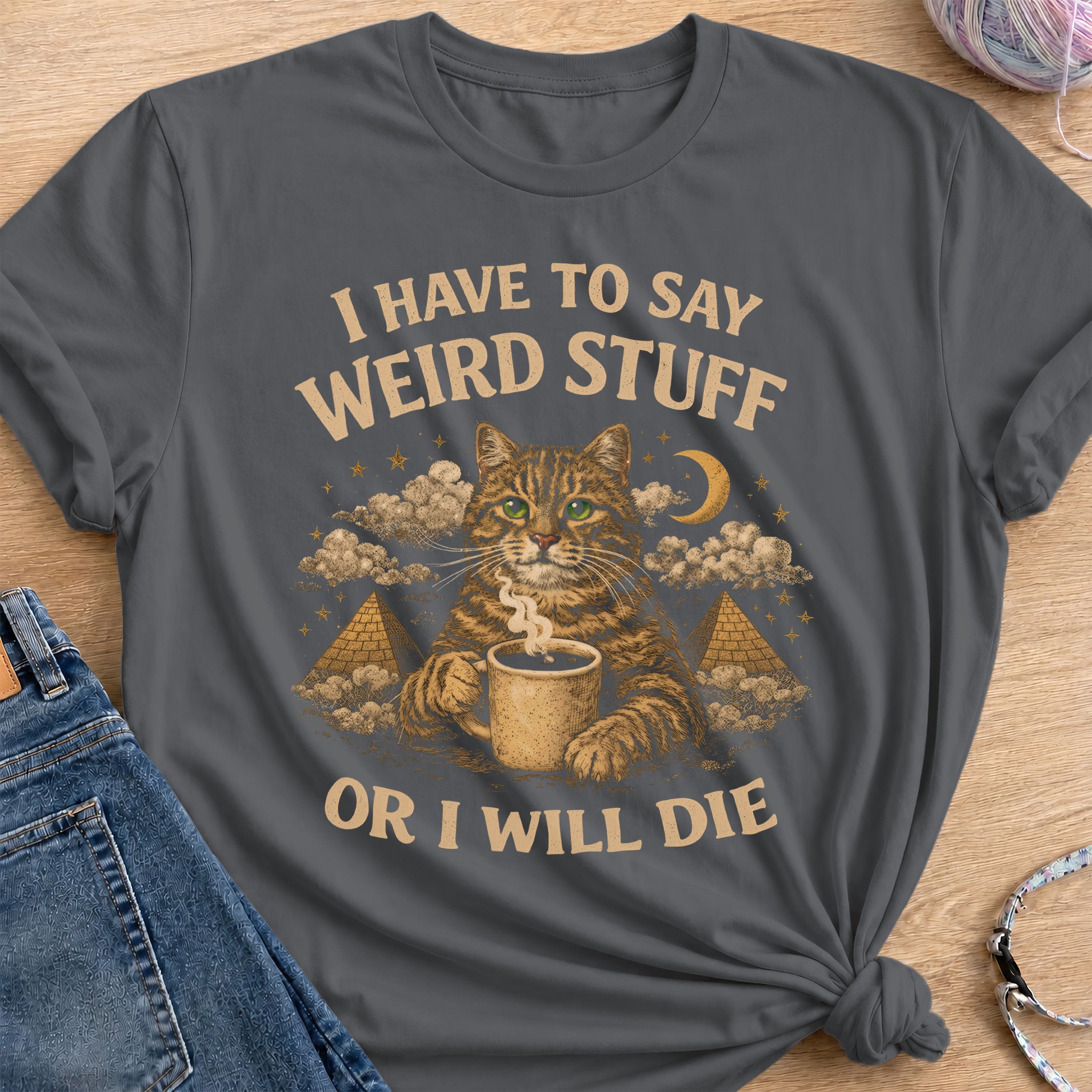 Weird Stuff T-Shirt — Charcoal