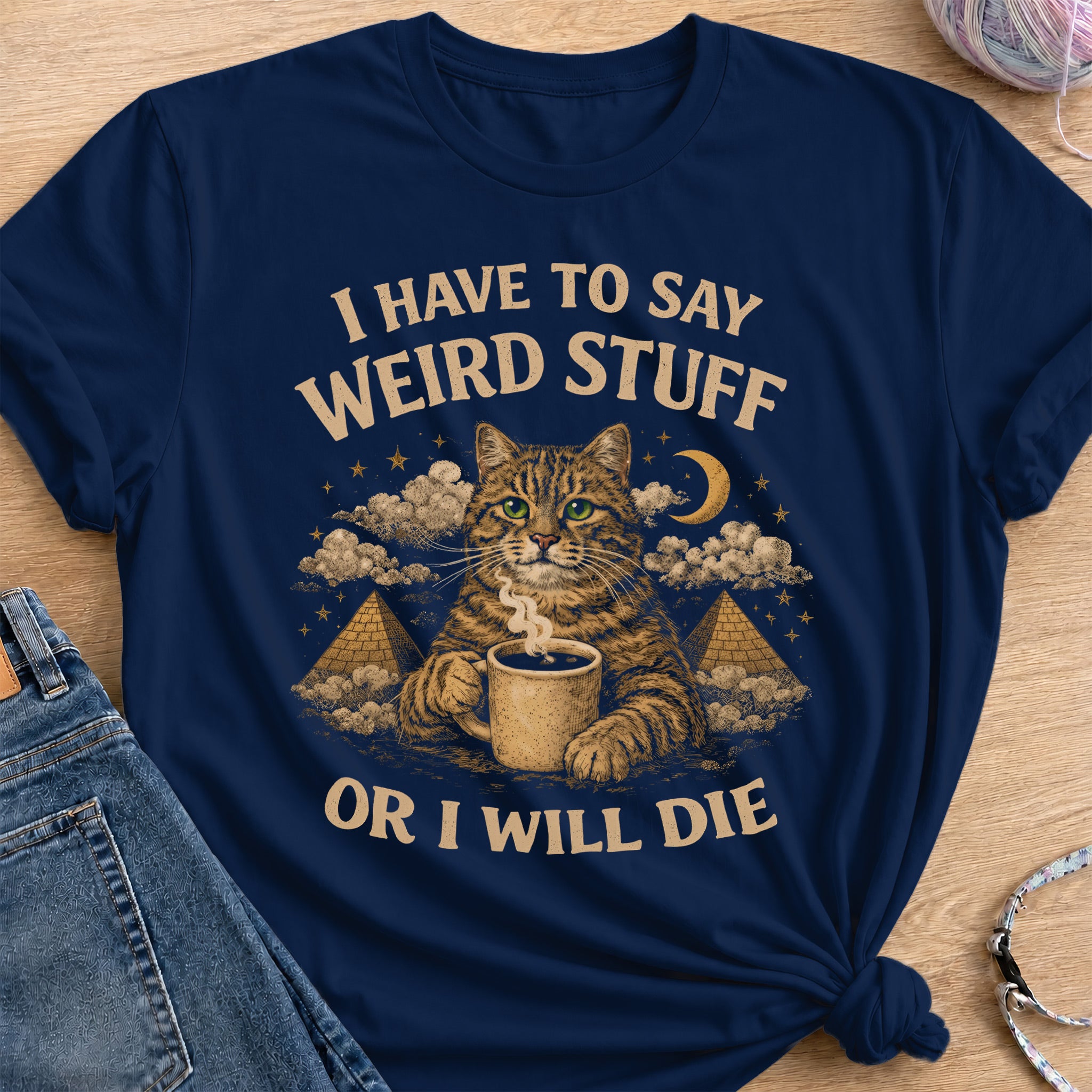 Weird Stuff T-Shirt — Navy