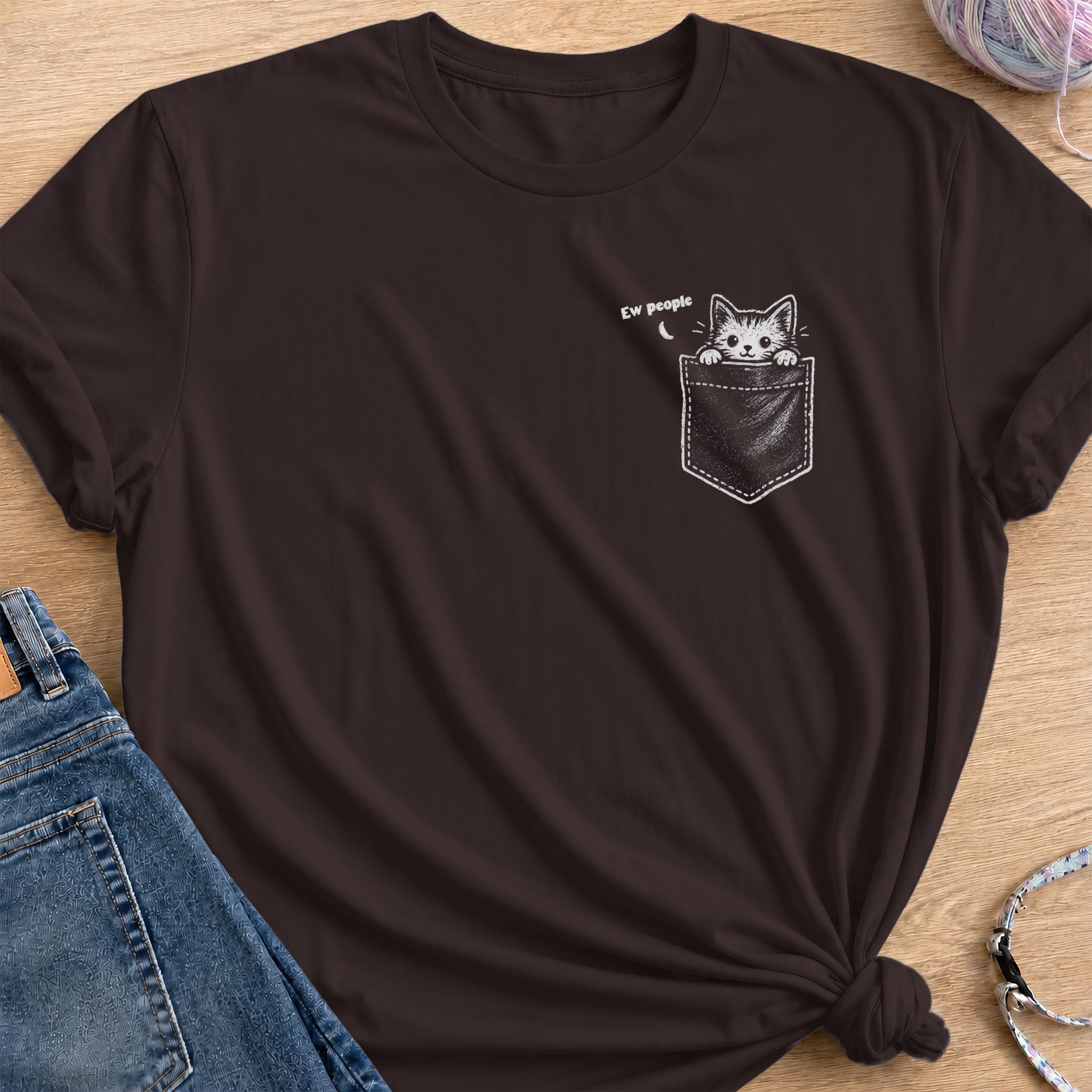 Ew People T-Shirt — Dark Chocolate