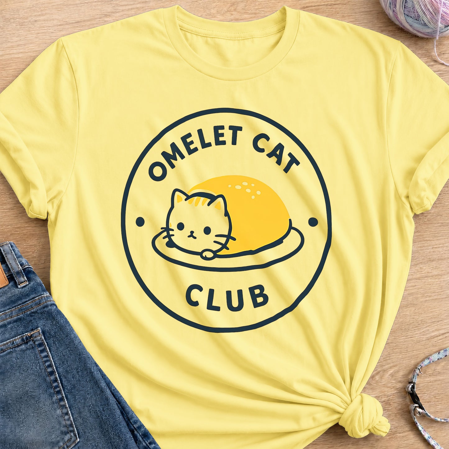 Omelet Club T-Shirt — Cornsilk
