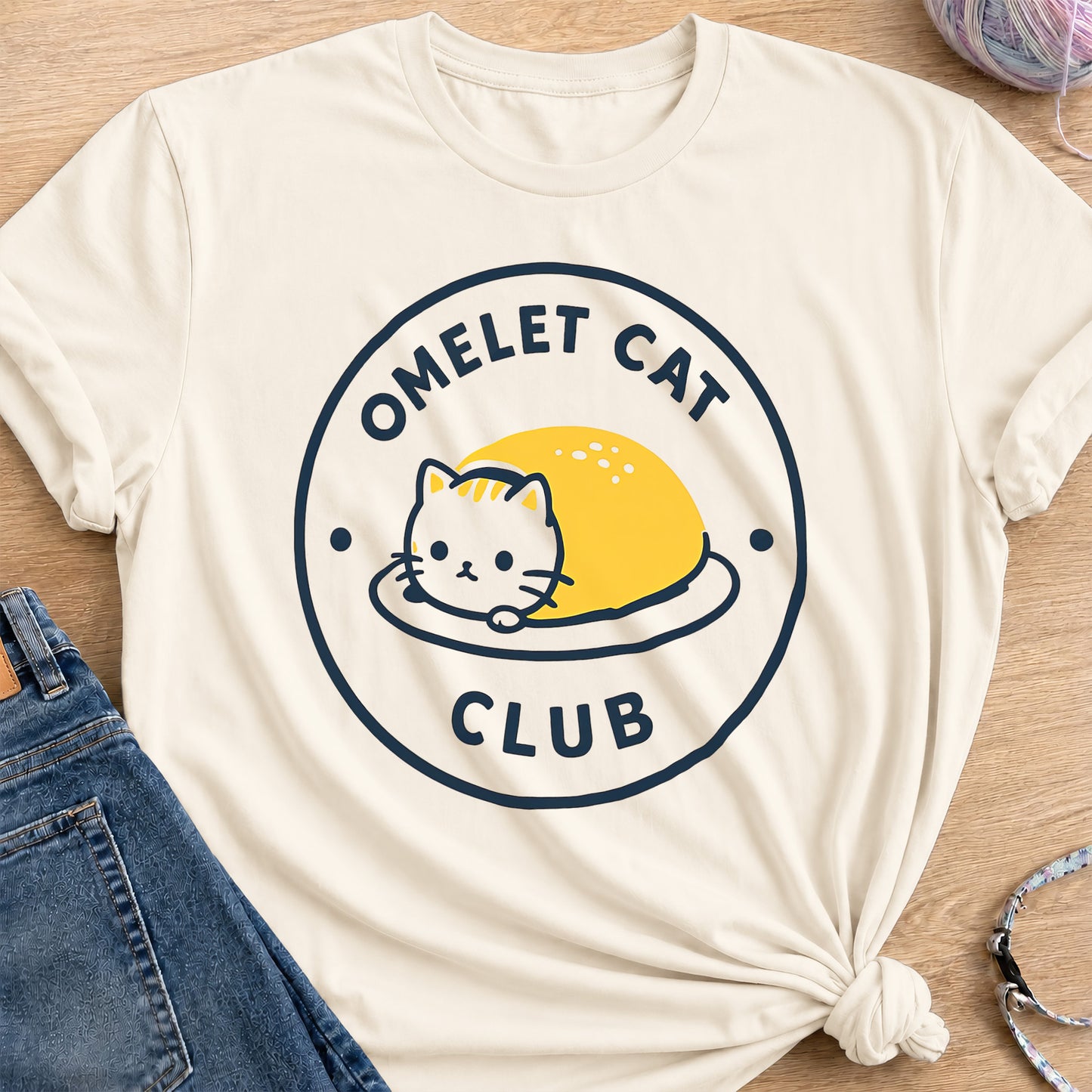 Omelet Club T-Shirt — Natural