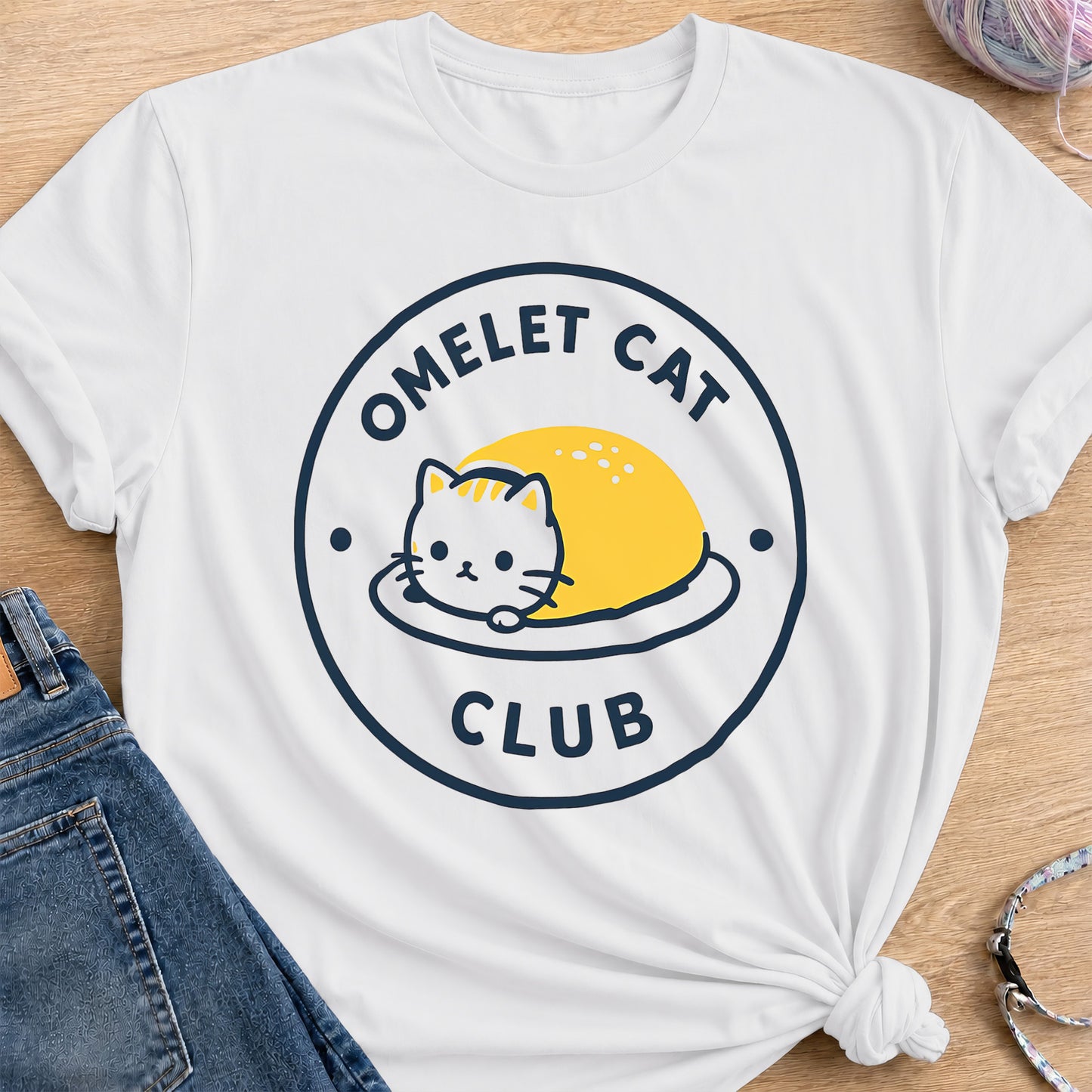 Omelet Club T-Shirt — White