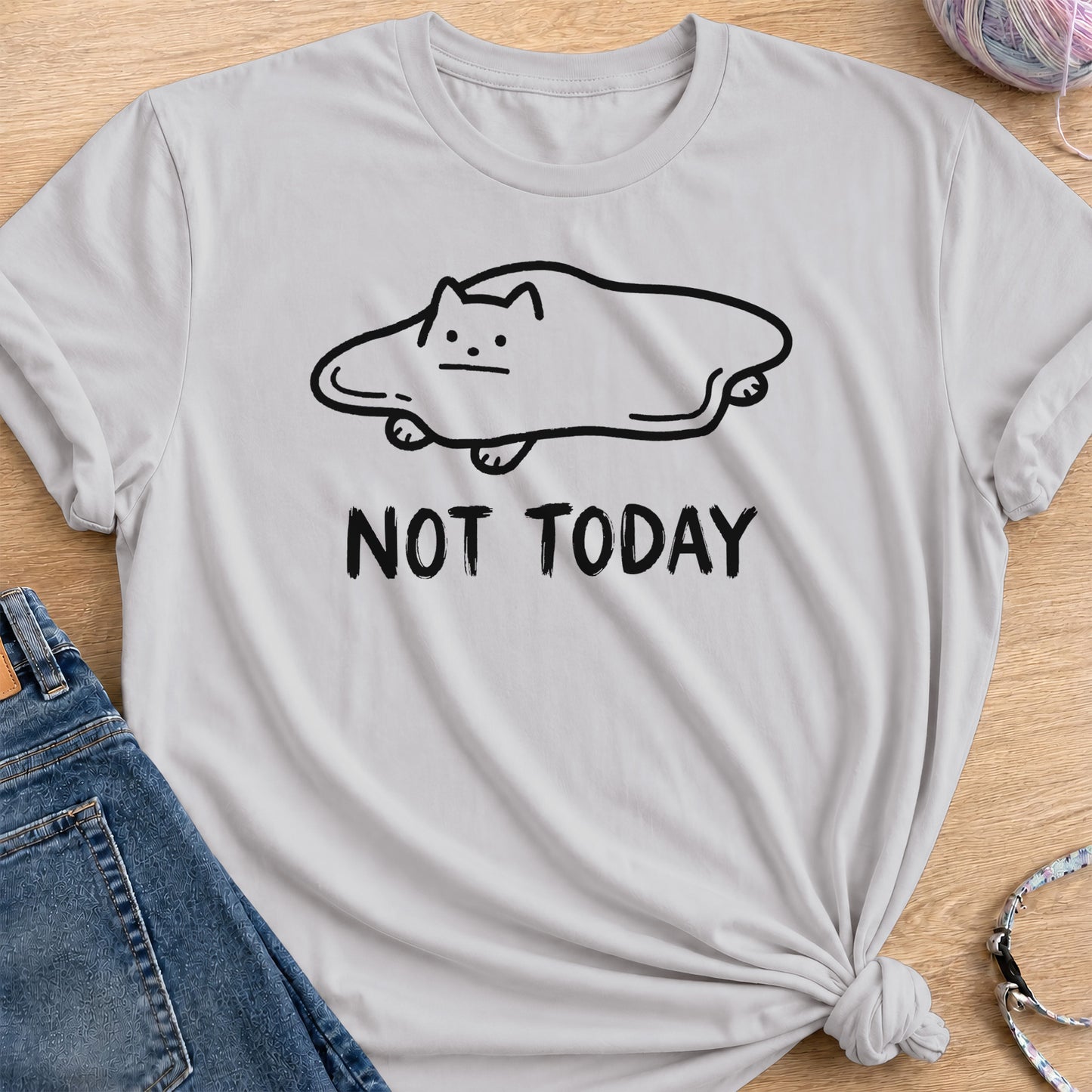 Not Today T-Shirt — Ice Grey
