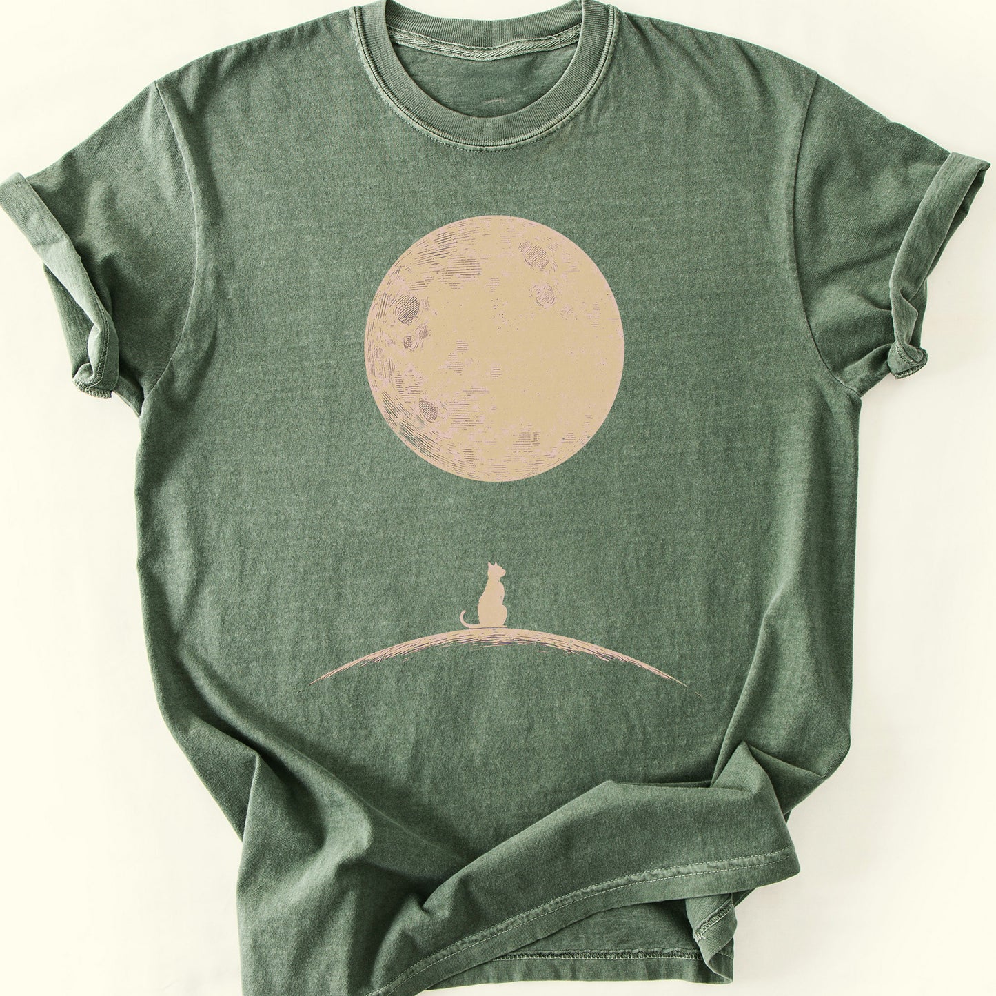Hilltop Moon T-Shirt — Moss