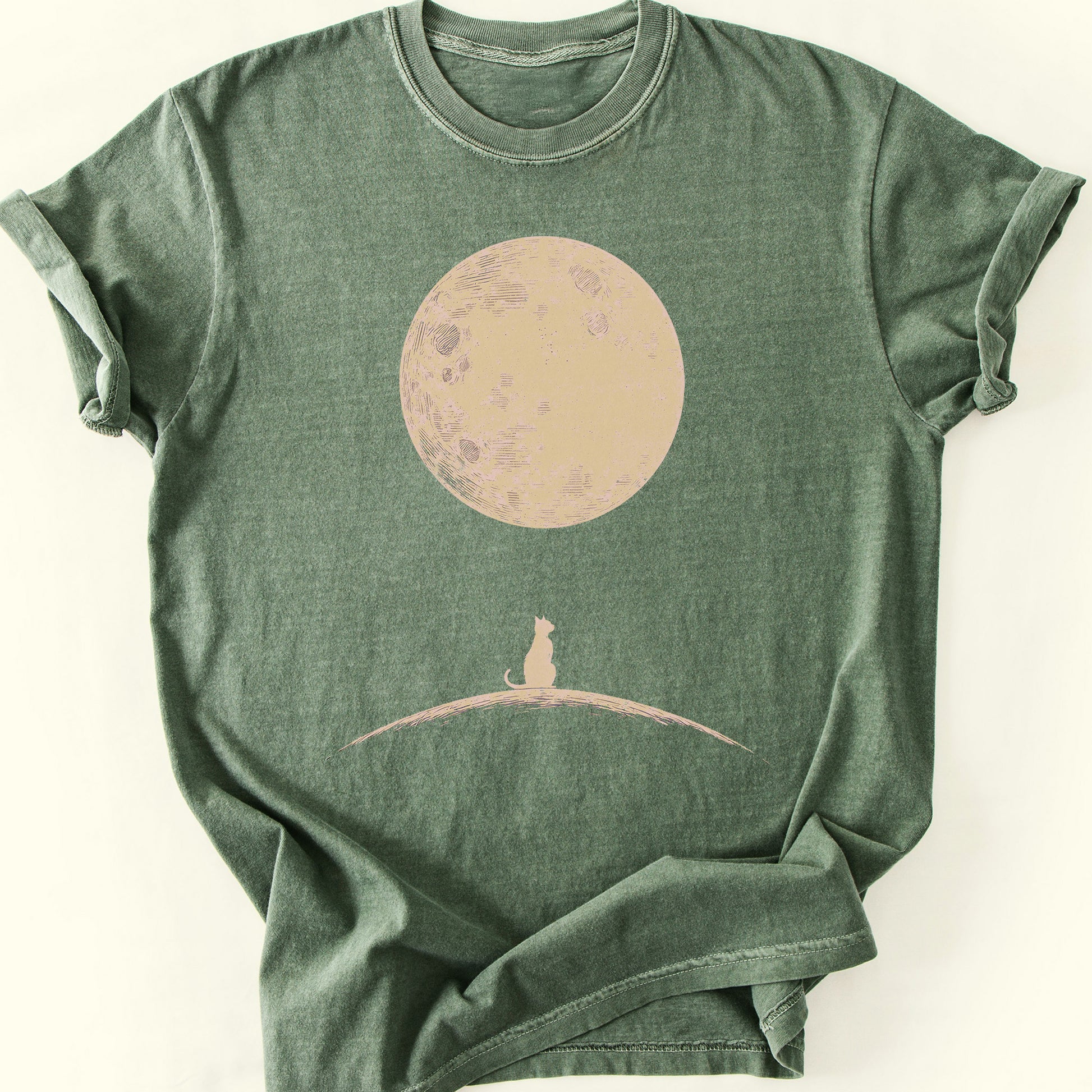 Hilltop Moon T-Shirt — Moss