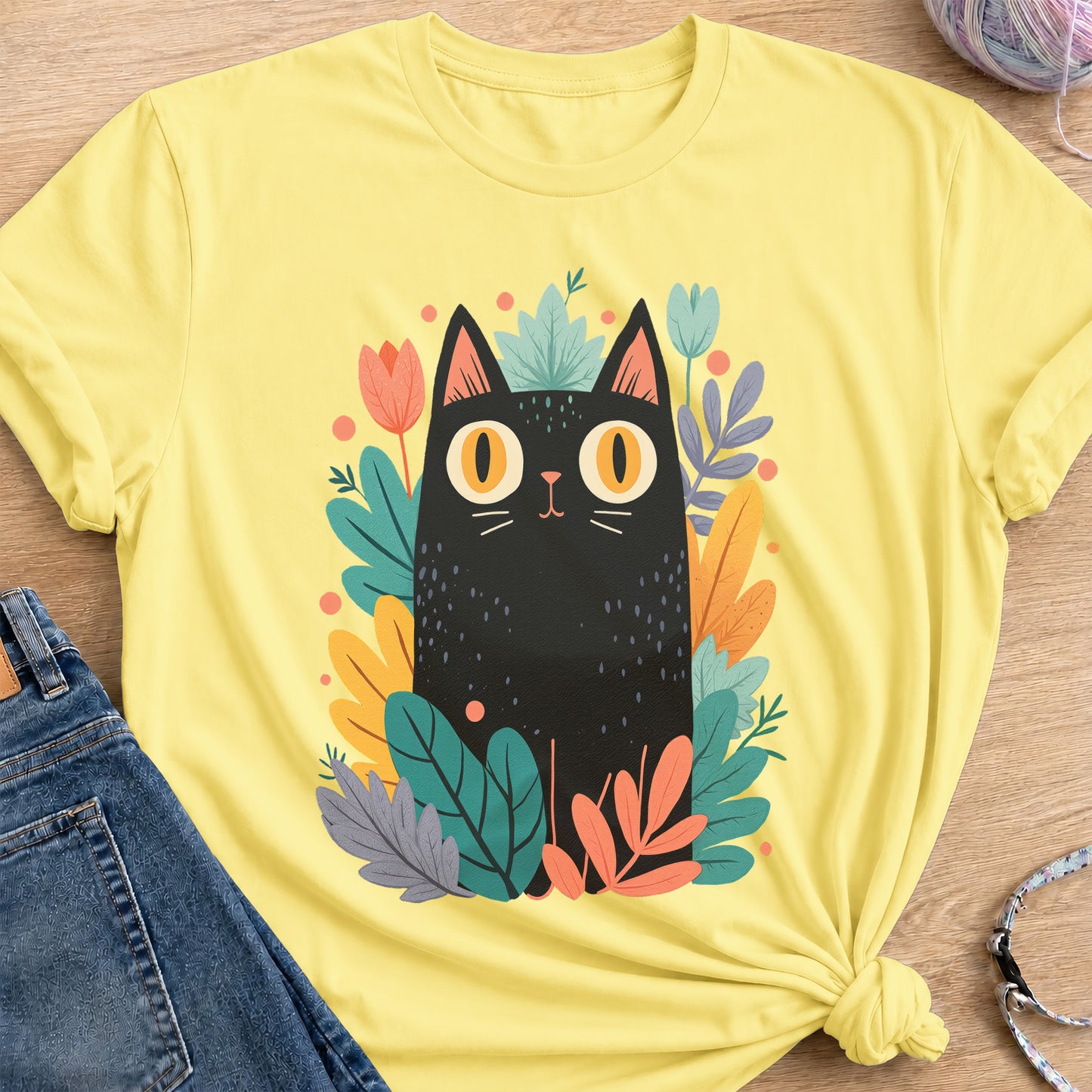Midnight Garden T-Shirt — Cornsilk