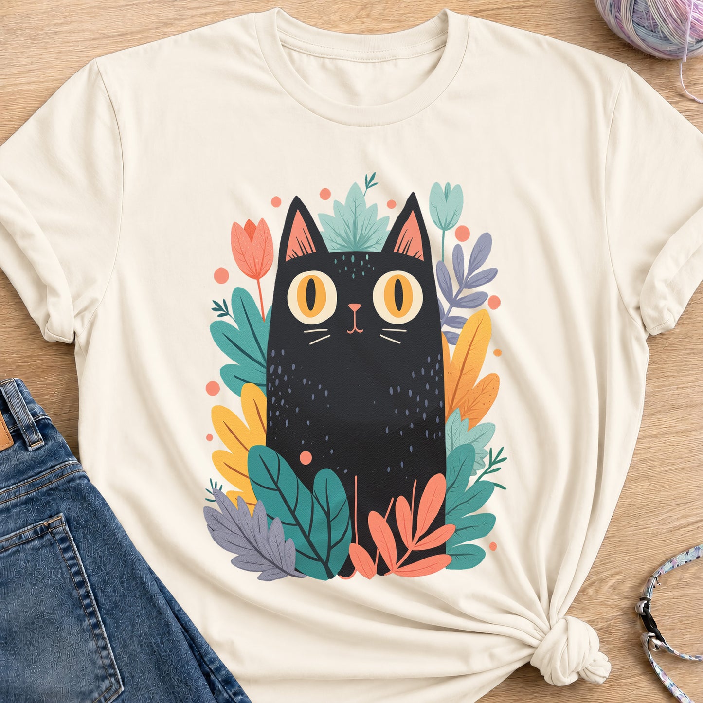 Midnight Garden T-Shirt — Natural