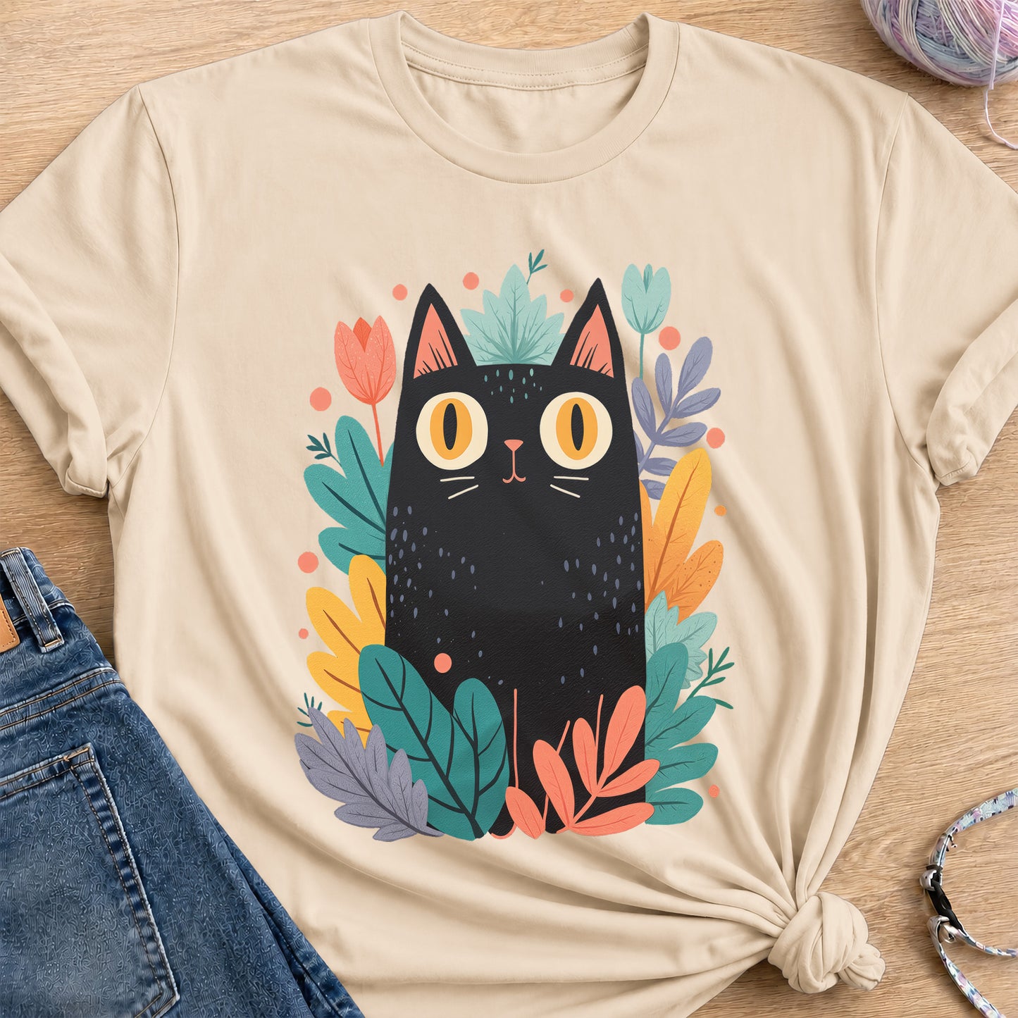 Midnight Garden T-Shirt — Sand
