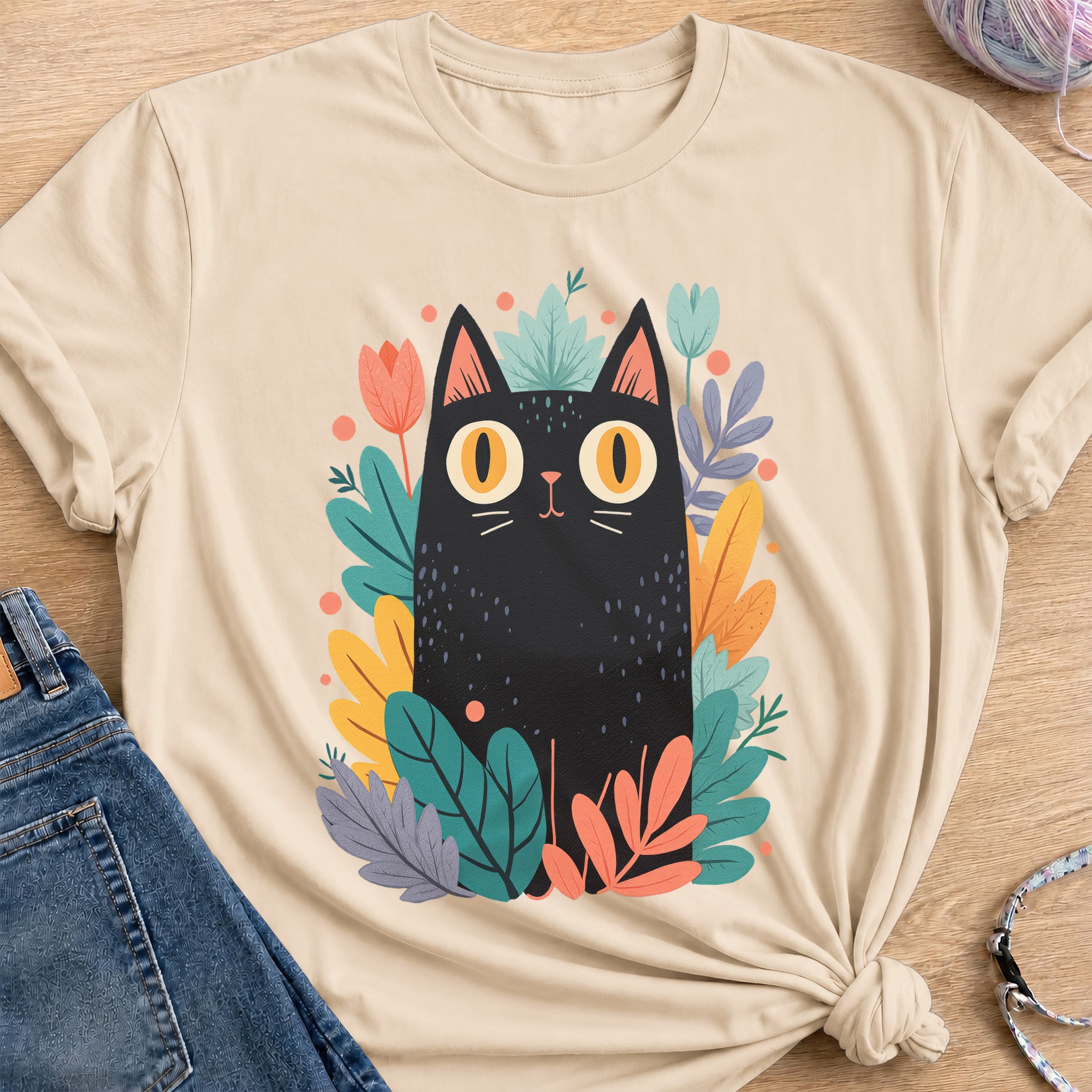 Midnight Garden T-Shirt — Sand