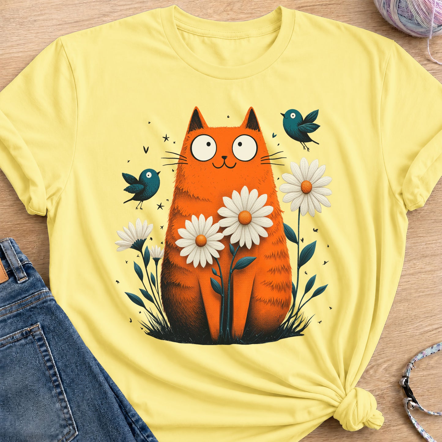 Daisy Spirit T-Shirt — Cornsilk
