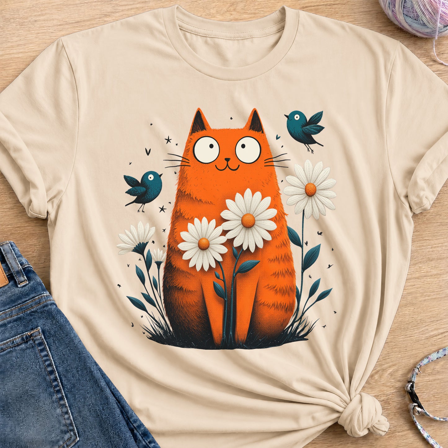 Daisy Spirit T-Shirt — Sand