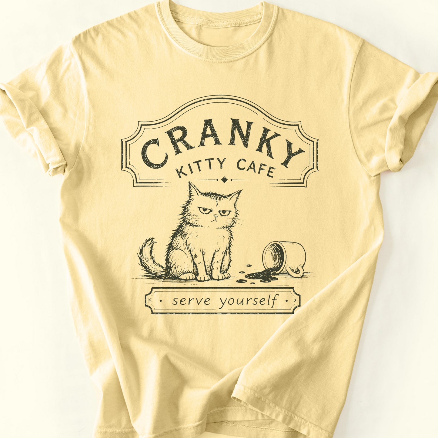 Kitty Cafe T-Shirt — Butter
