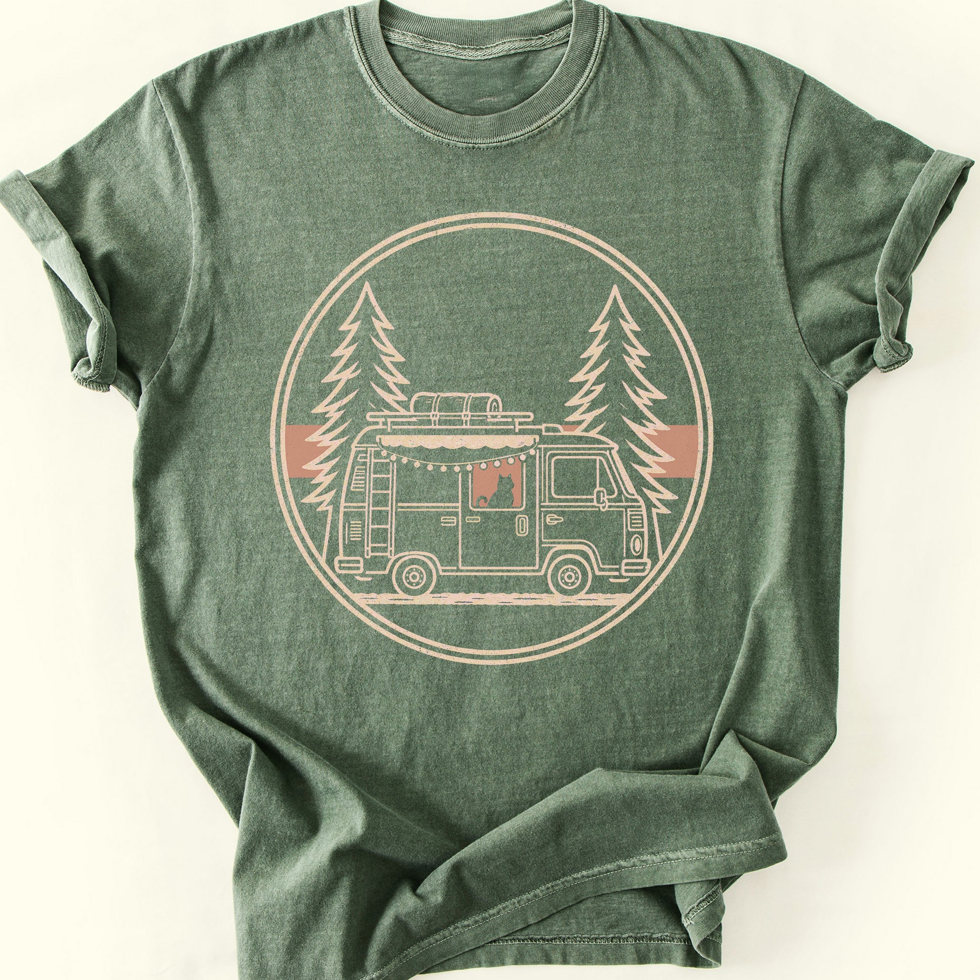 Camper T-Shirt — Moss