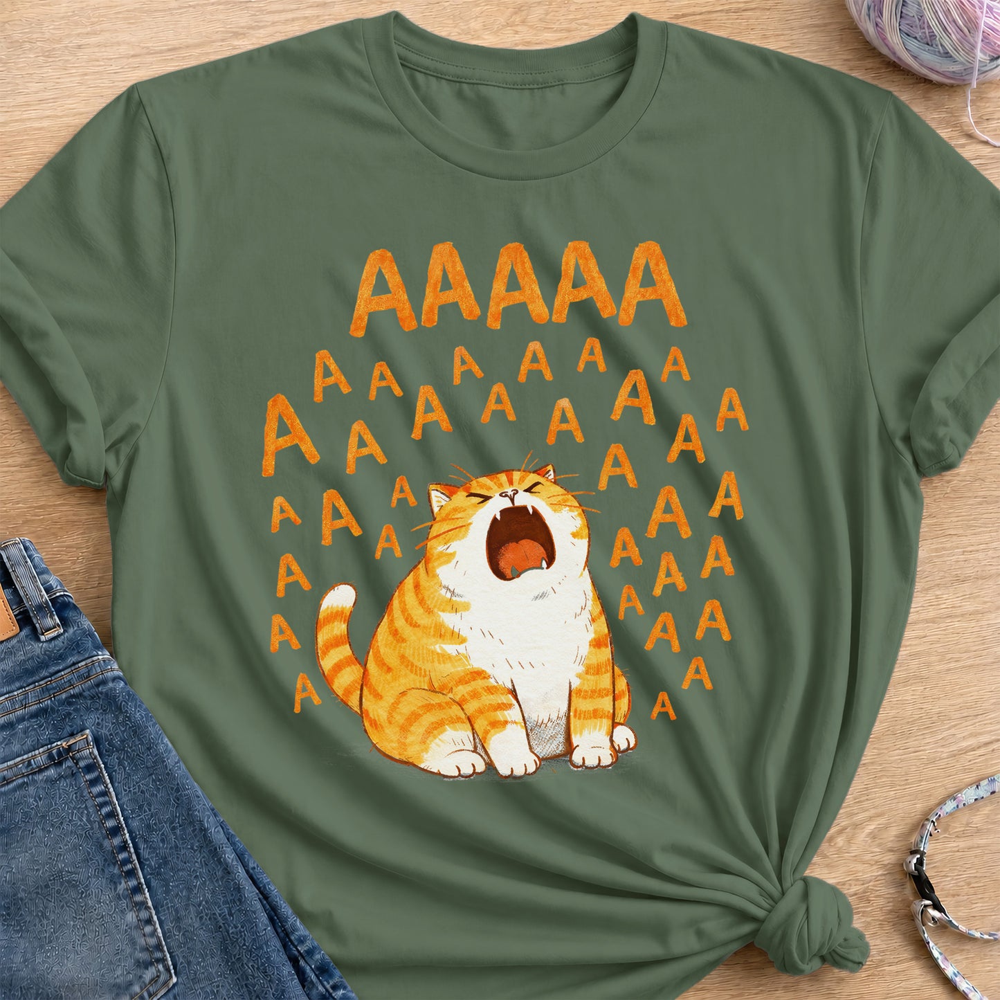Screaming T-Shirt — Military Green