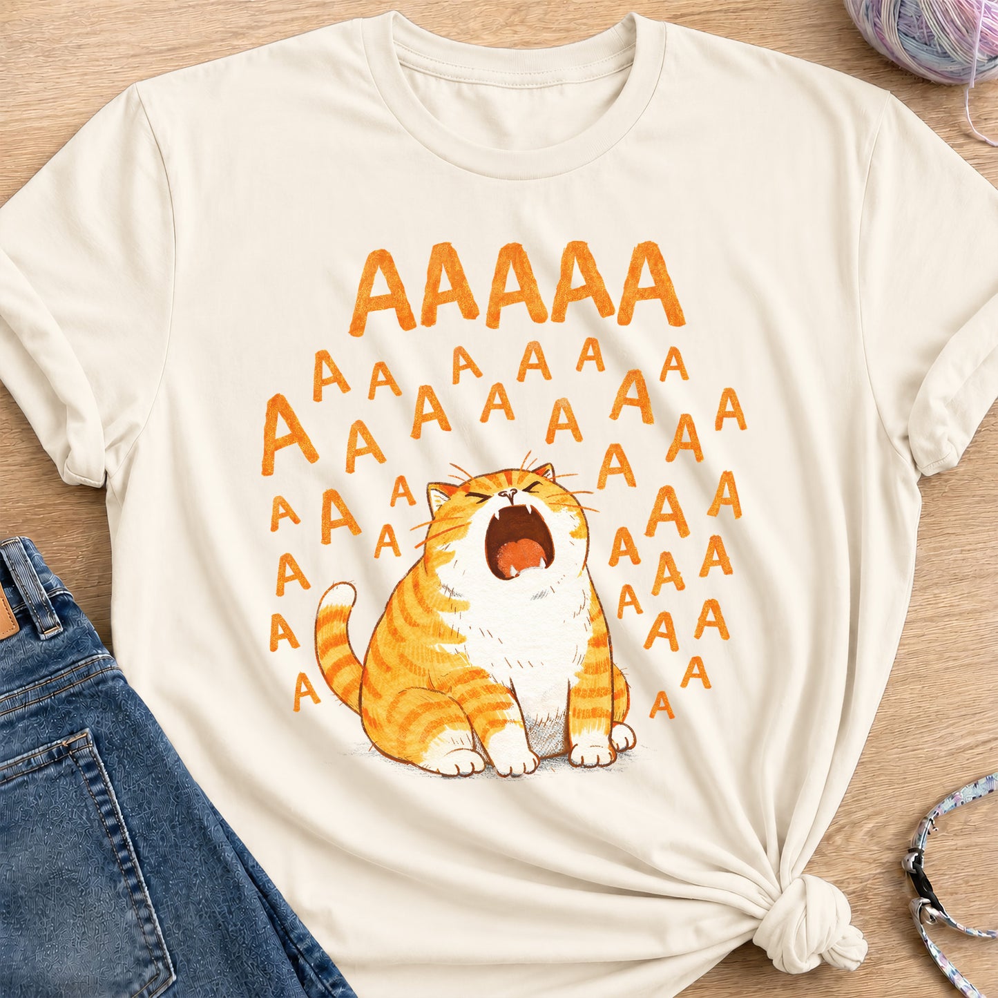 Screaming T-Shirt — Natural