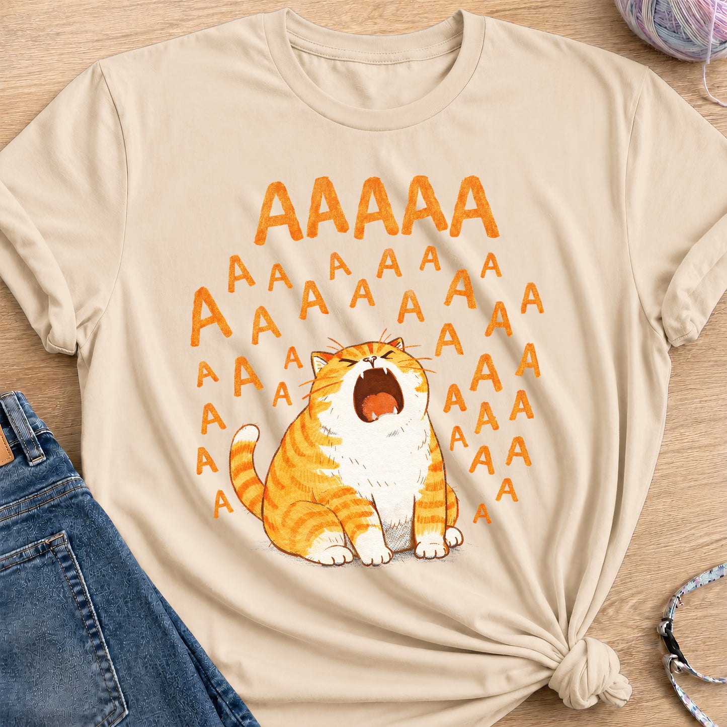 Screaming T-Shirt — Sand