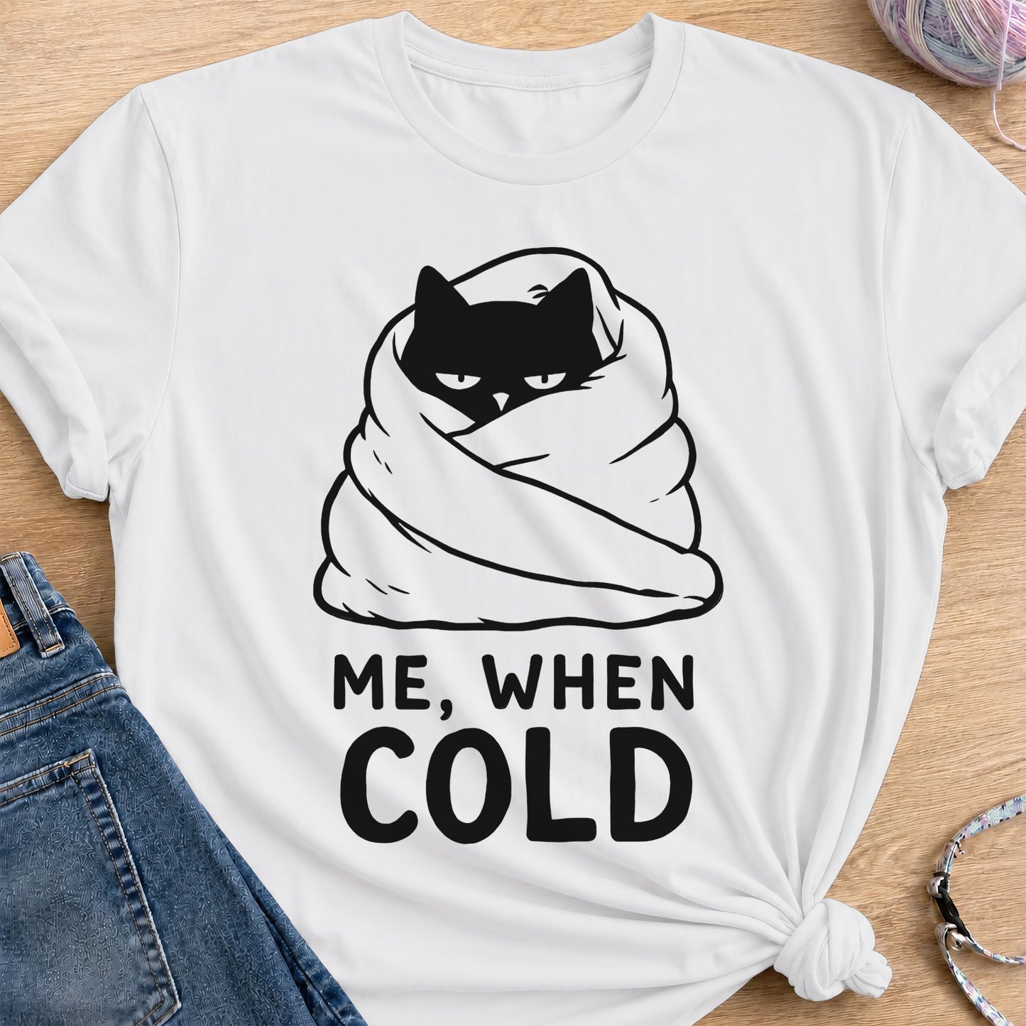 Me When Cold T-Shirt — White
