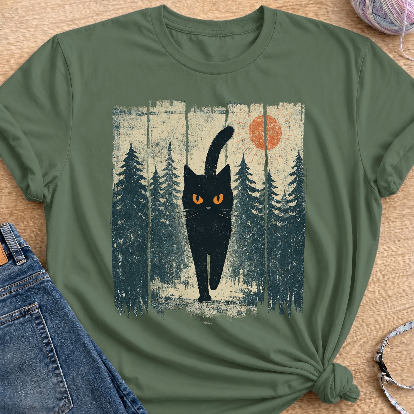 Forest Stroll T-Shirt — Military Green
