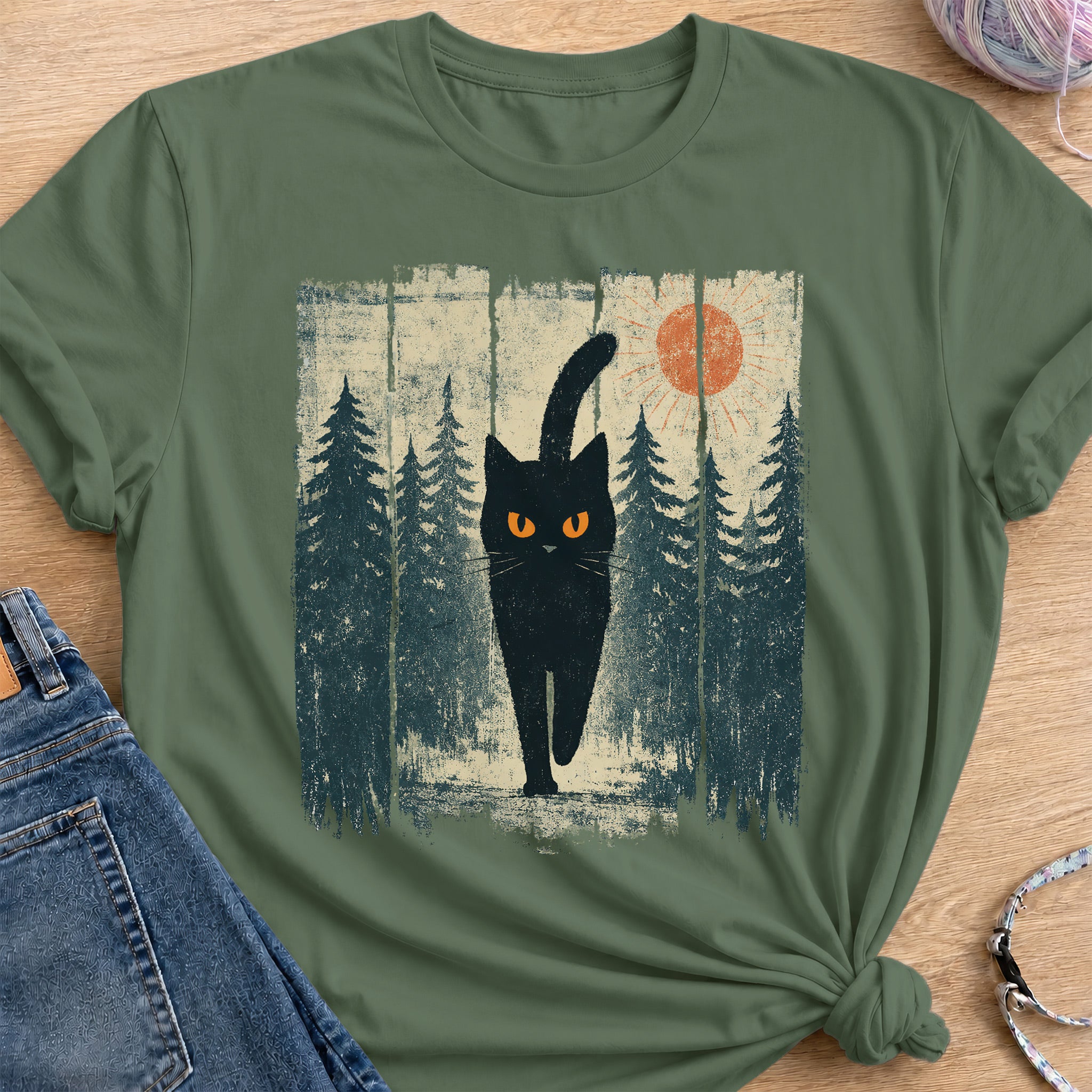Forest Stroll T-Shirt — Military Green