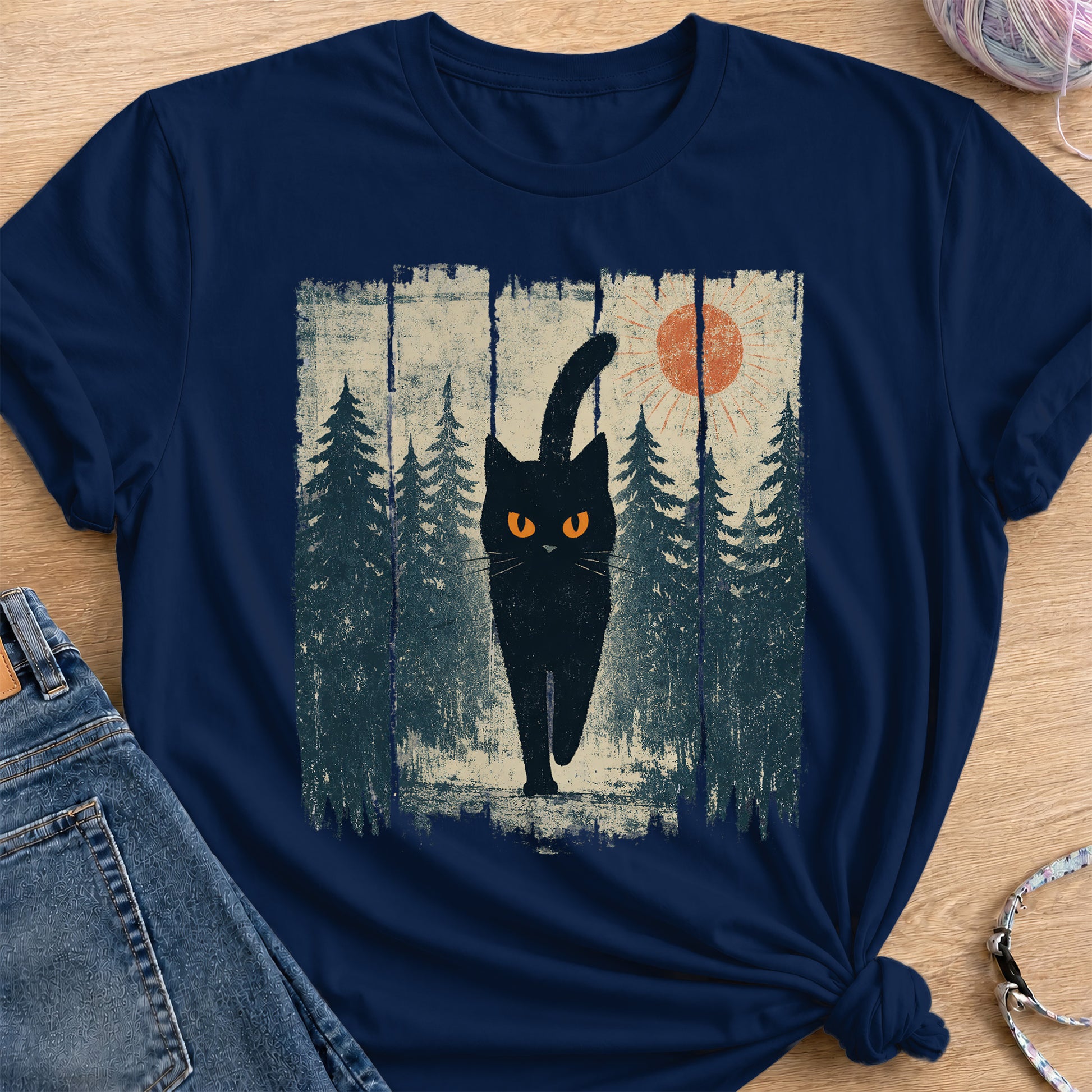 Forest Stroll T-Shirt — Navy