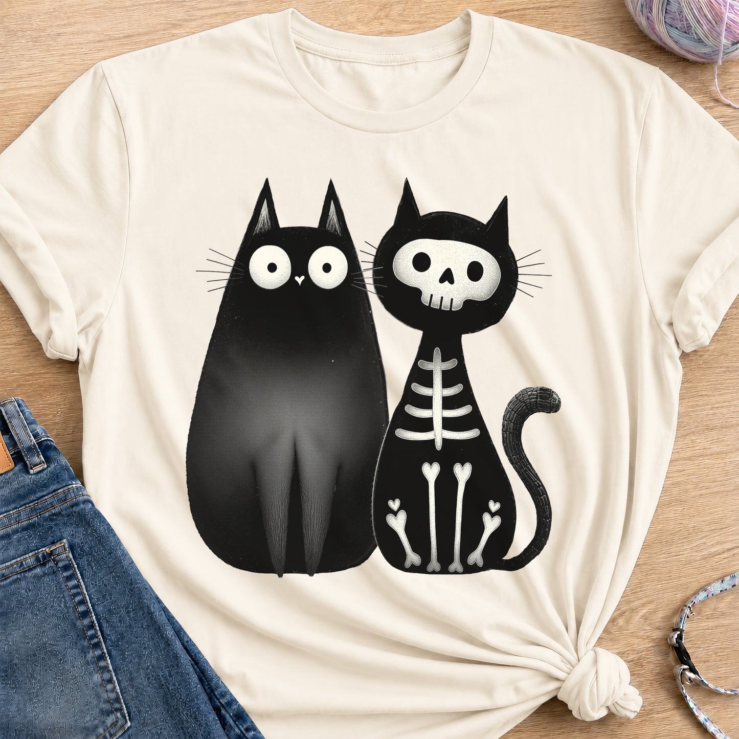 Shadow & Bones T-Shirt — Natural