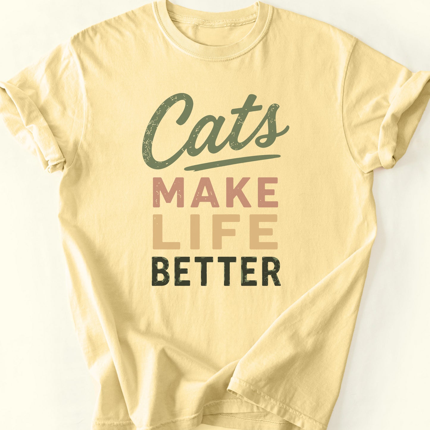 Better with Cats T-Shirt — Butter