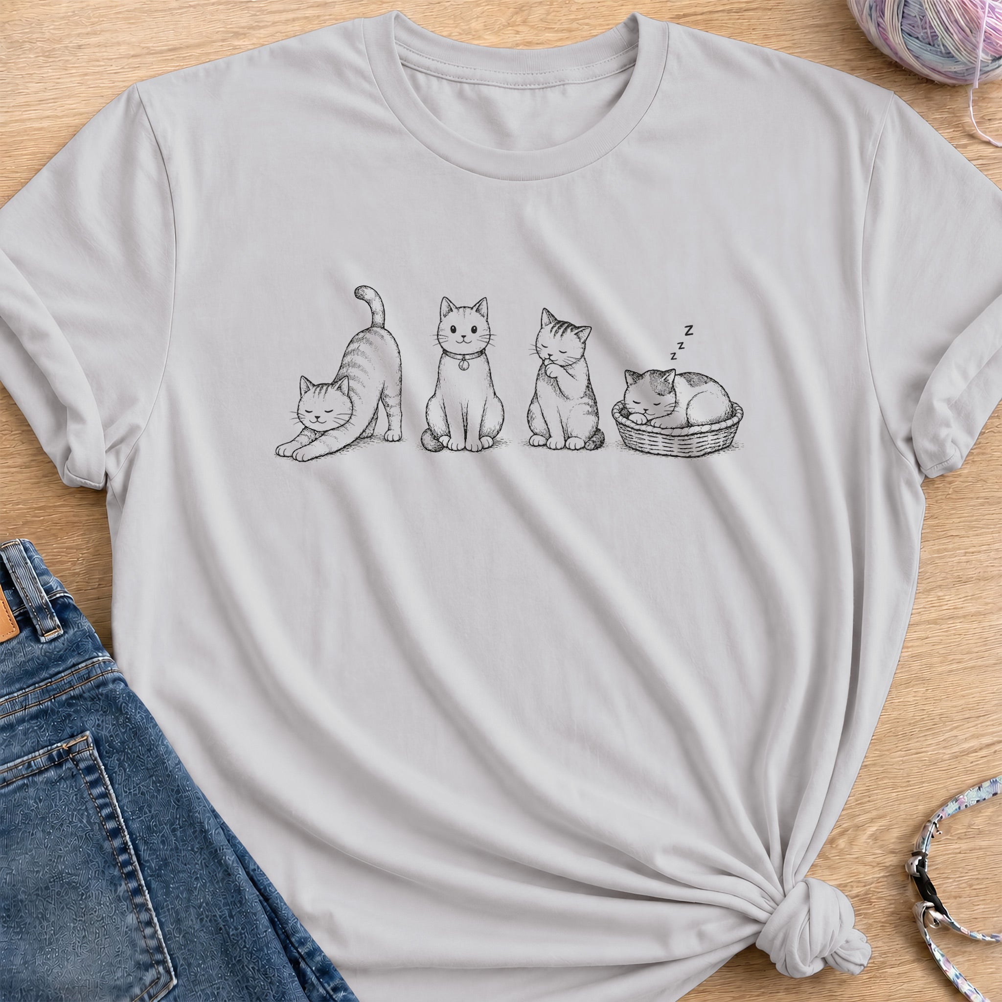 Daily Activities T-Shirt — Ice Grey