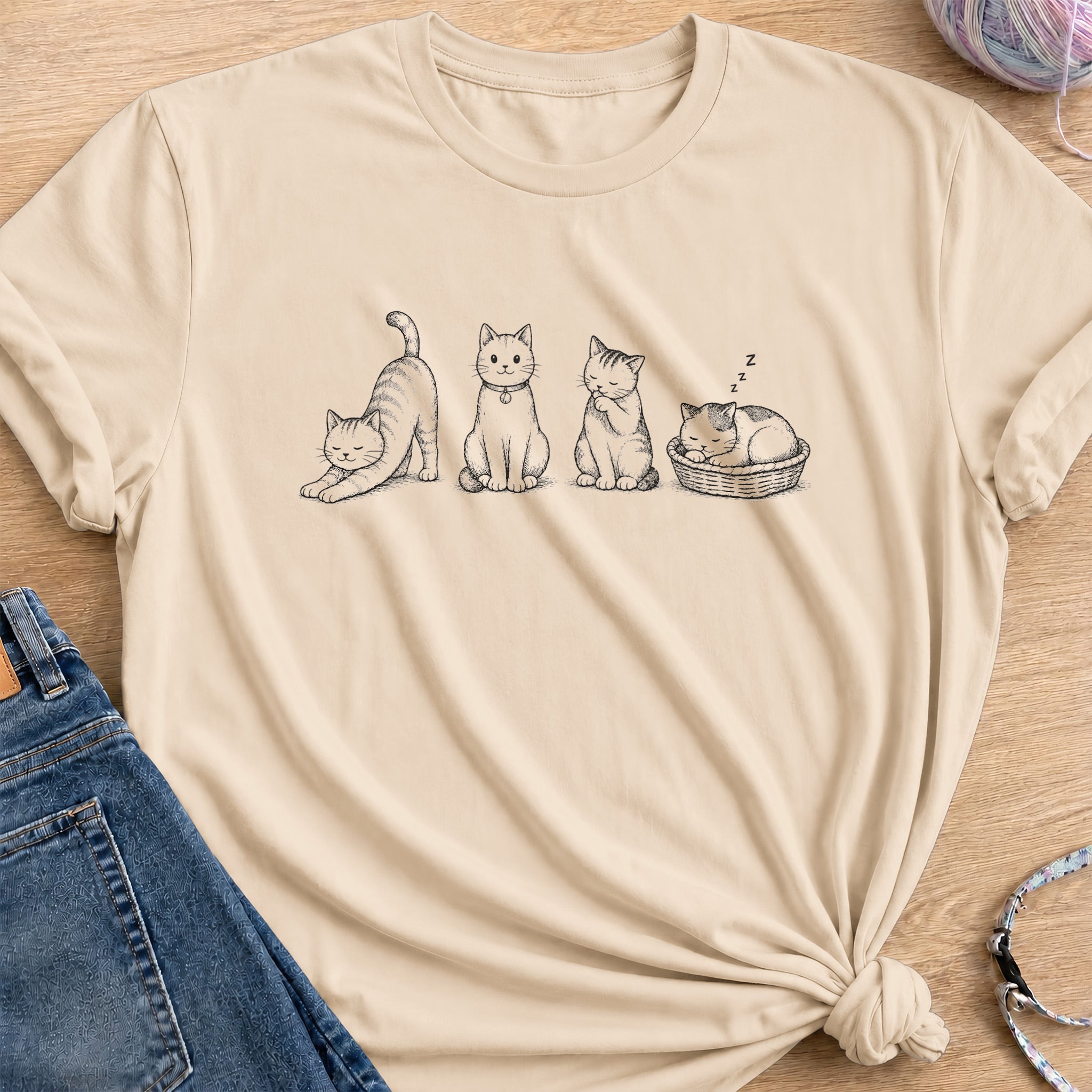 Daily Activities T-Shirt — Sand