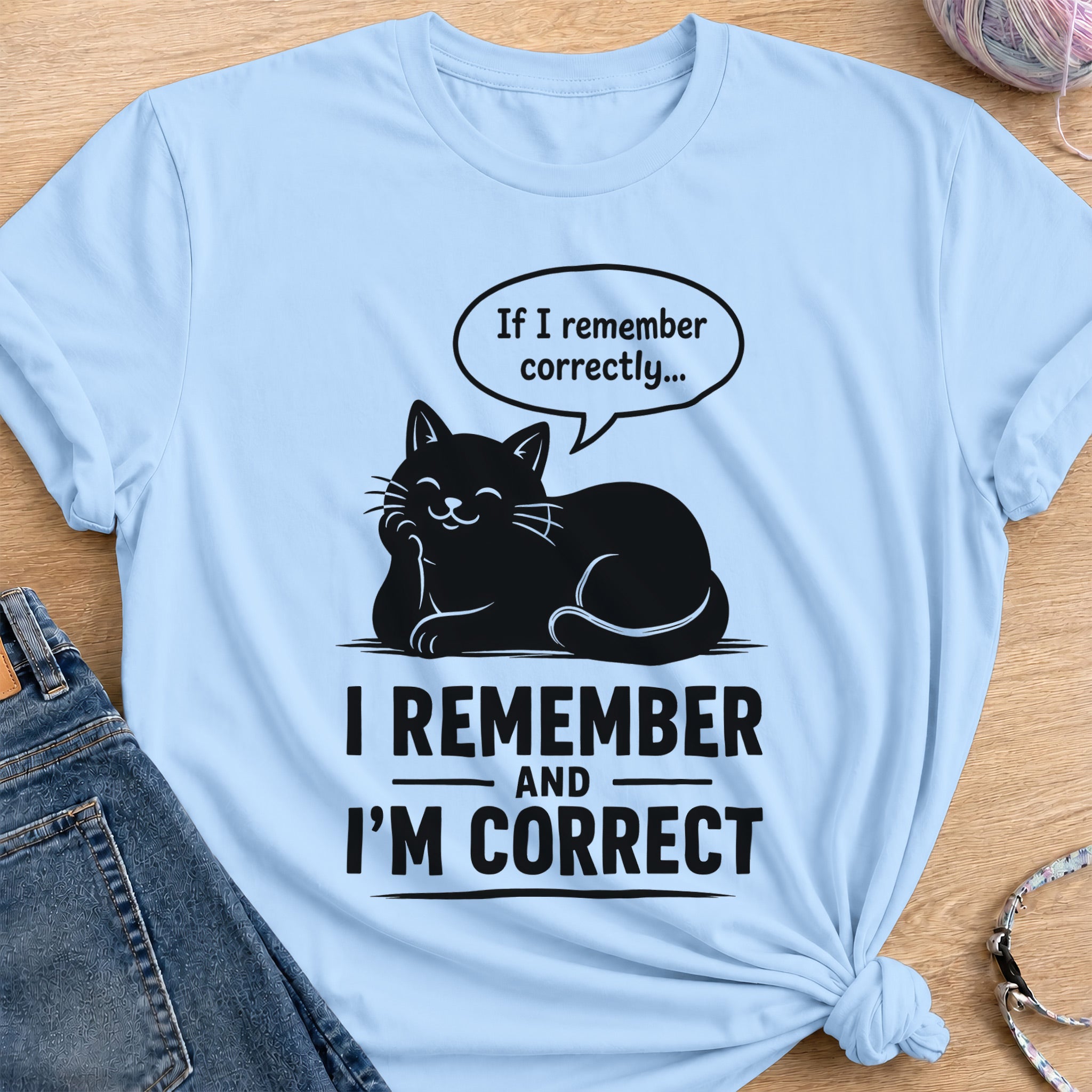 I Remember T-Shirt — Light Blue
