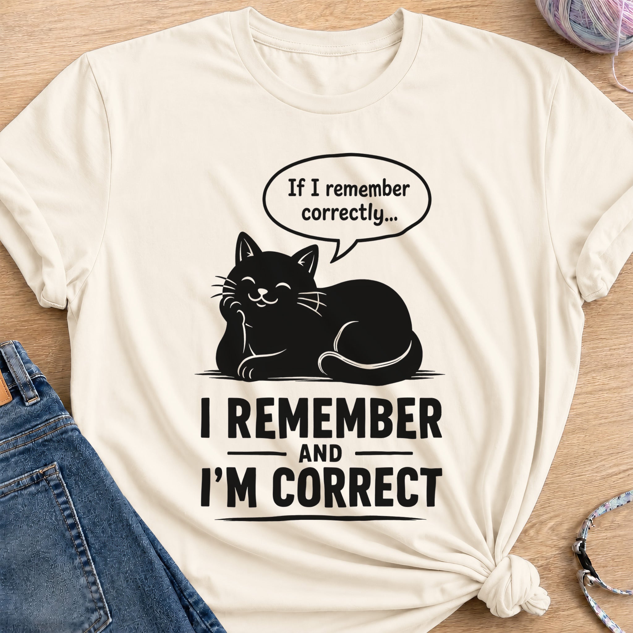I Remember T-Shirt — Natural